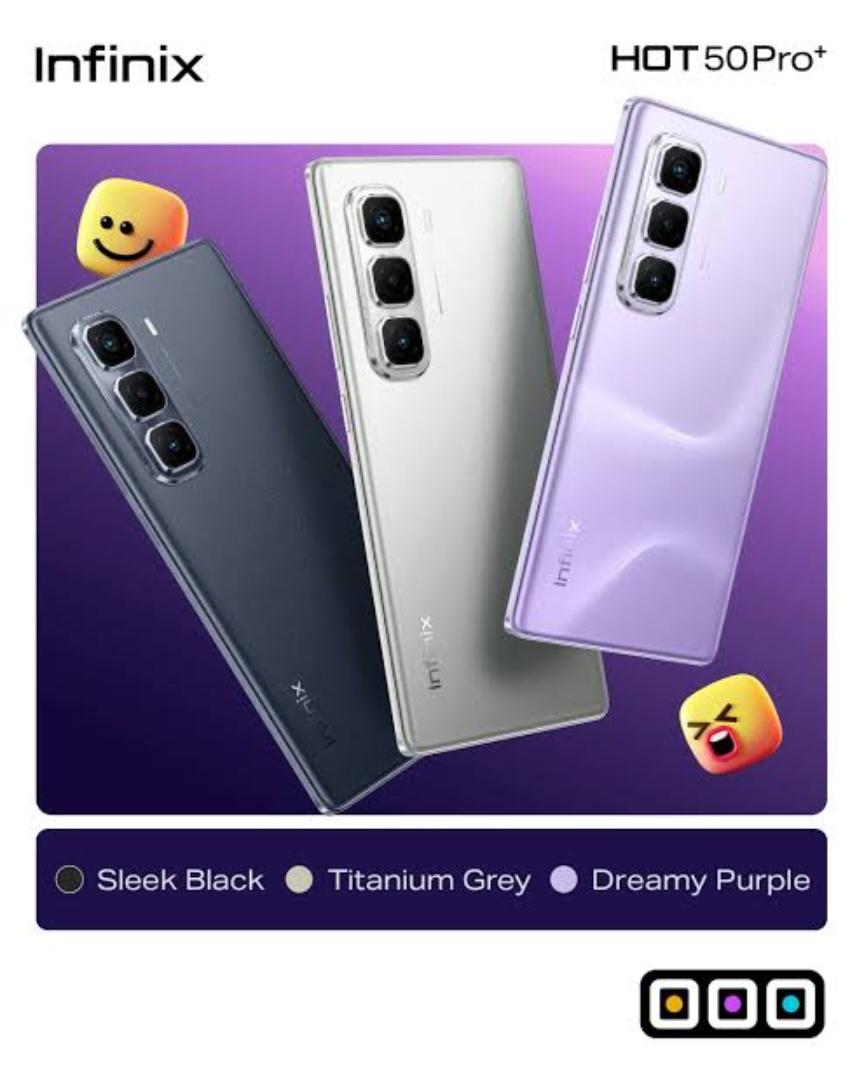 LIMITED TIME OFFER!! INFINIX HOT 50 PRO+ 128GB STORAGE 8GB RAM 5000MAH BATTERY 33W TYPE-C FAST CHARGE 6.78-INCH DISPLAY 50MP ULTRACLEAR CAMERA/ ANDROID 14 DUAL SIMCARD 24MONTHS WARRANT/DISPLAY SENSOR