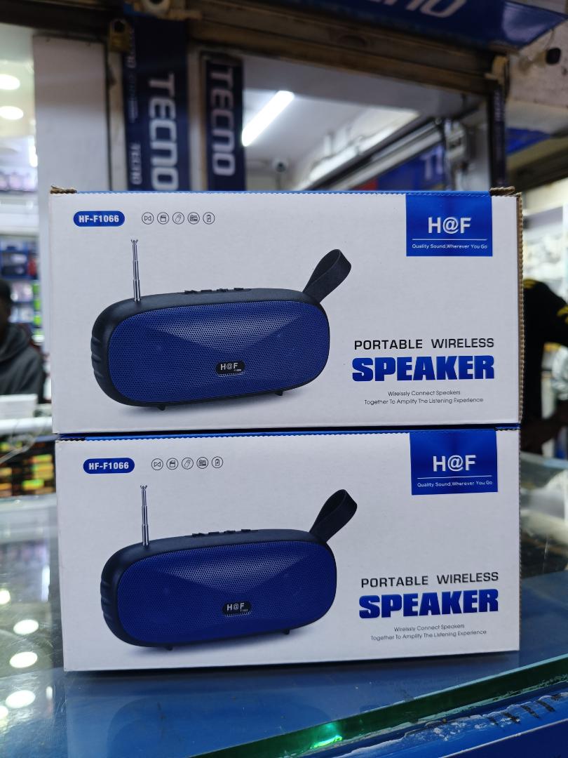 LIMITED TIME OFFER!! H@F PORTABLE WIRELESS BLUETOOTH SPEAKER, WIRELESS FM, MEMORY CARD SLOT, TYPE-C & MICRO CHARGE PORT, UPTO 6HRS ACTIVE, 10M DISTANCE