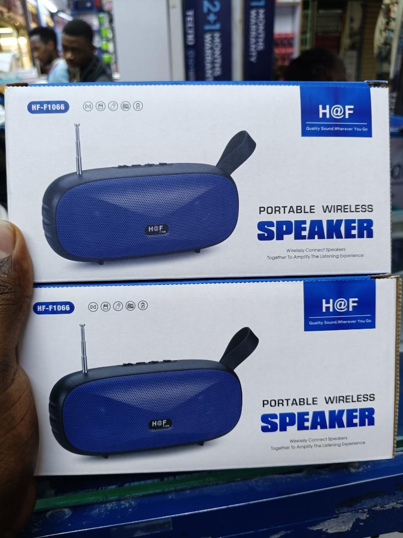 LIMITED TIME OFFER!! H@F PORTABLE WIRELESS BLUETOOTH SPEAKER, WIRELESS FM, MEMORY CARD SLOT, TYPE-C & MICRO CHARGE PORT, UPTO 6HRS ACTIVE, 10M DISTANCE
