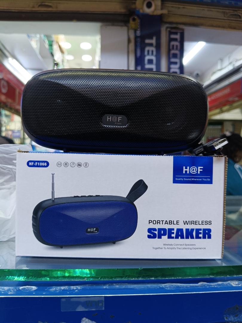 LIMITED TIME OFFER!! H@F PORTABLE WIRELESS BLUETOOTH SPEAKER, WIRELESS FM, MEMORY CARD SLOT, TYPE-C & MICRO CHARGE PORT, UPTO 6HRS ACTIVE, 10M DISTANCE