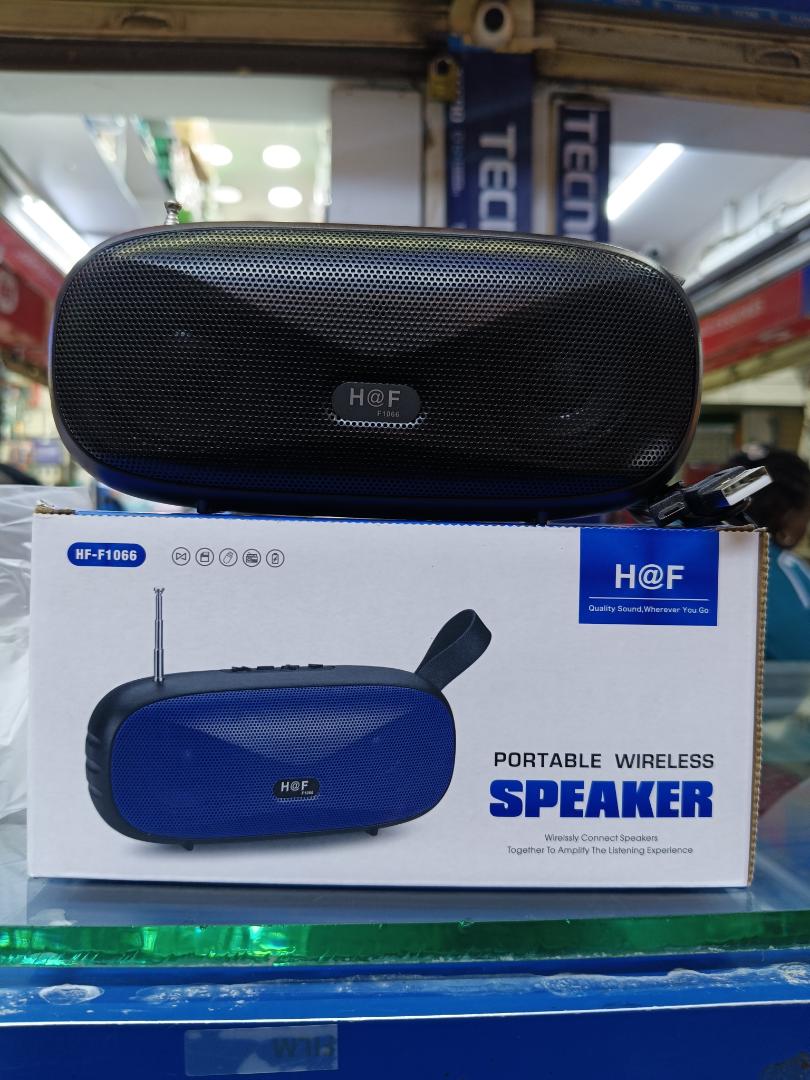 LIMITED TIME OFFER!! H@F PORTABLE WIRELESS BLUETOOTH SPEAKER, WIRELESS FM, MEMORY CARD SLOT, TYPE-C & MICRO CHARGE PORT, UPTO 6HRS ACTIVE, 10M DISTANCE