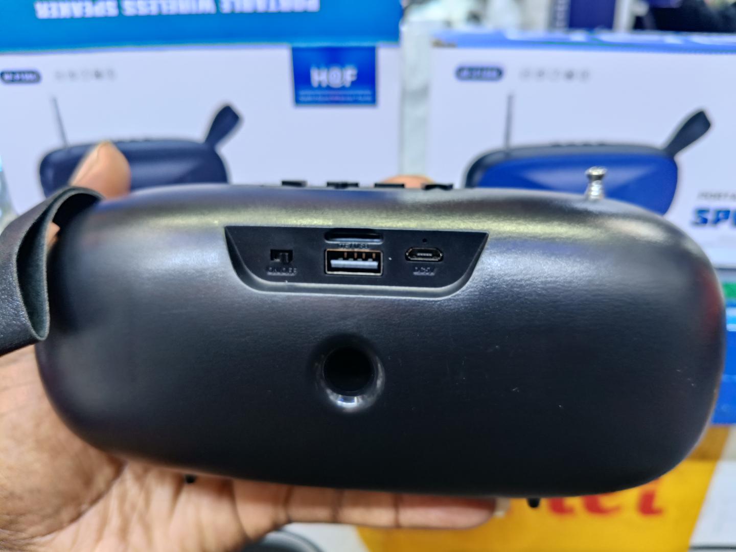 LIMITED TIME OFFER!! H@F PORTABLE WIRELESS BLUETOOTH SPEAKER, WIRELESS FM, MEMORY CARD SLOT, TYPE-C & MICRO CHARGE PORT, UPTO 6HRS ACTIVE, 10M DISTANCE