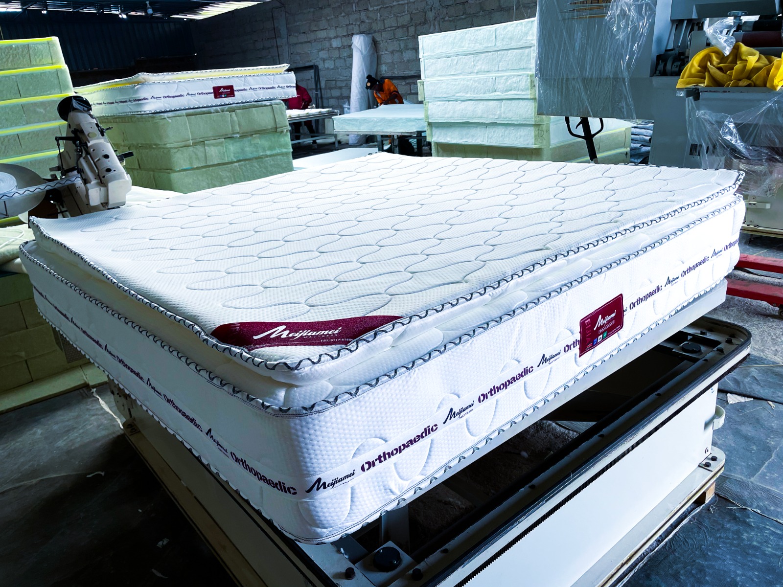 Orthopedic Spring Mattress – Grey Edition, specially designed to provide firm body support and long-lasting durability. Crafted with a h