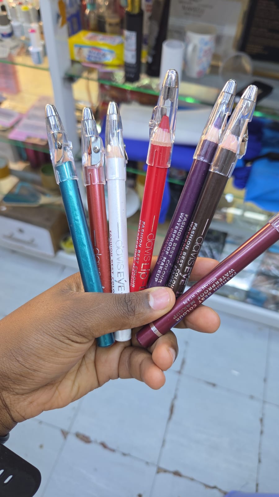 2pcs waterproof eye and lip liner pencils, perfect for creating defined, smooth, and long-lasting makeup looks. Designed with a soft and easy-glide formula, the