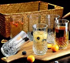6PCS 310ML Long Diamond-Cut Drinking Glass Set. Designed with a luxurious crystal-like finish, these elegant tumblers add a touch of class to every sip — whether you're serving juice, water, cocktails