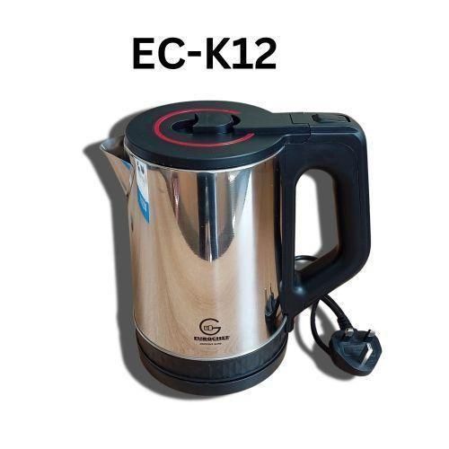EUROCHEF EC-K12 2.0L STAINLESS STEEL CORDLESS ELECTRIC KETTLE – 1500W FAST BOILING WATER KETTLE WITH AUTO SHUT-OFF & 360° ROTATING BASE + FREE FRIDGE GUARD
