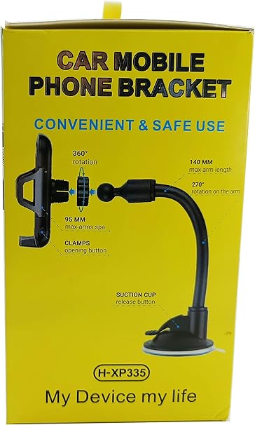 Original quality Car Phone Holder Mount, Heavy Duty Windshield Phone Mount for Car, 360-Degree Rotative Dash Mount Phone Holder, Non-Shaking for Car Dashboard Mount Sucker Car Phone Holder Mount Stand