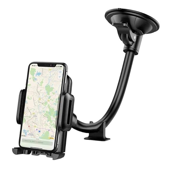 Original quality Car Phone Holder Mount, Heavy Duty Windshield Phone Mount for Car, 360-Degree Rotative Dash Mount Phone Holder, Non-Shaking for Car Dashboard Mount Sucker Car Phone Holder Mount Stand