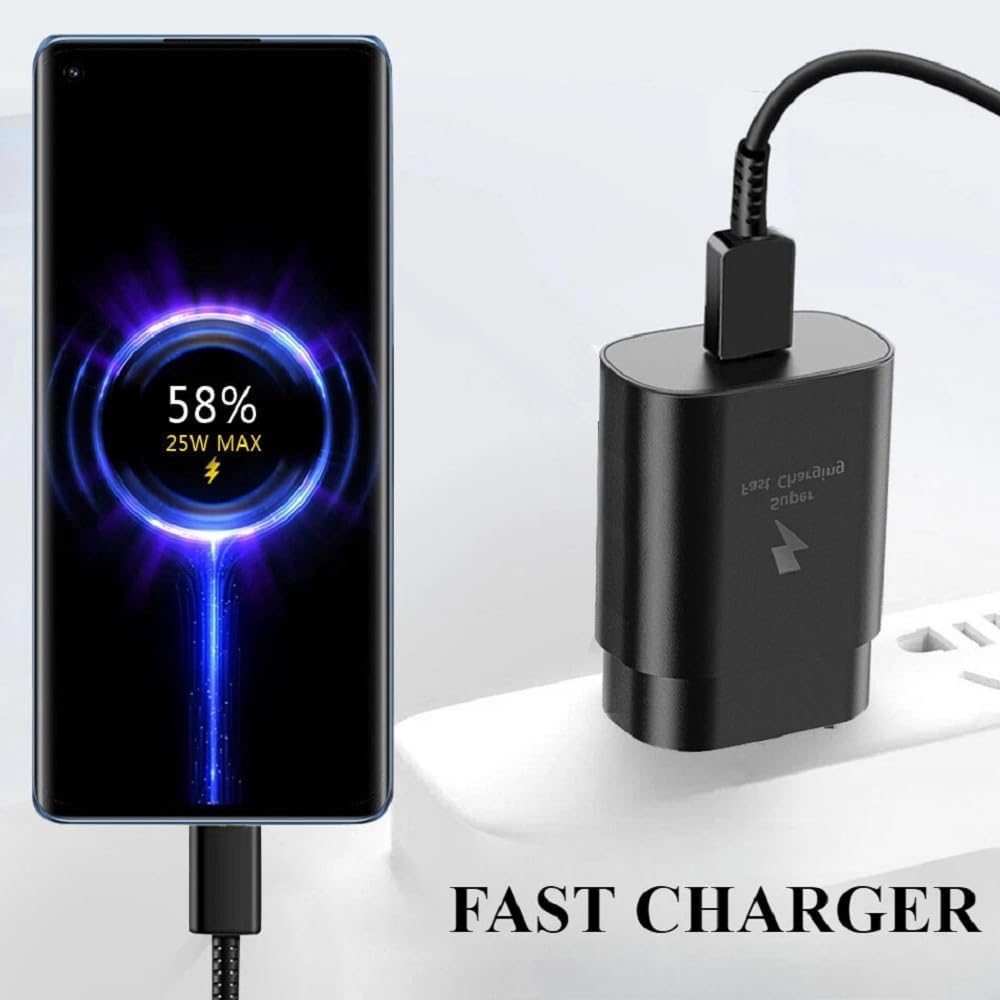 Samsung Super Fast Charging PD Adapter USB-C Wall Charger 25W 35W 45W 65W Power Adapter with Power Delivery Technology for Galaxy Smartphones, Tablets, Laptops, Earbuds and USB-C Compatible Devices  .