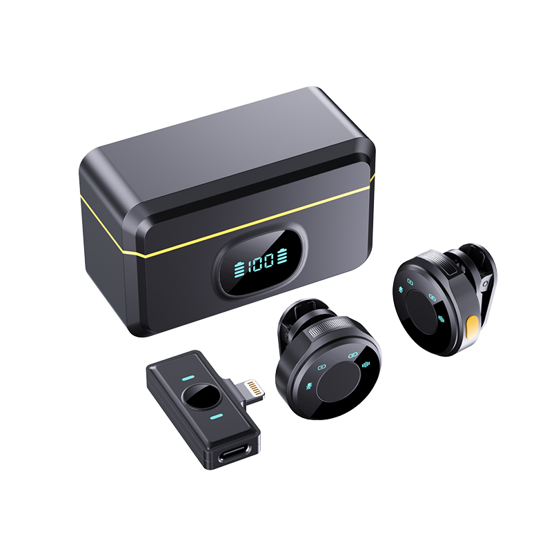 Wireless Lavalier Microphone with Charging Case, USB-C Compatible for iPhone 16/15/Android/PC/laptop, 48KHz/24Bit Mini Lapel Mic, 150ft Range 16H Battery for Recording Live Vlog, interviews & podcast.