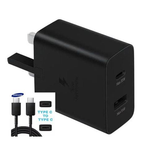 Samsung Super Fast Charging PD Adapter USB-C Wall Charger 25W 35W 45W 65W Power Adapter with Power Delivery Technology for Galaxy Smartphones, Tablets, Laptops, Earbuds and USB-C Compatible Devices  .