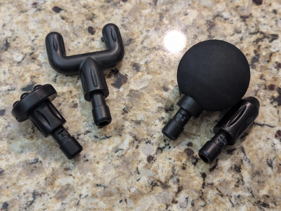 Portable Massage Gun Deep Tissue Muscle Massager Rechargeable Handheld deep Body Massage Device with 4 Interchangeable Massage Heads for Neck Back Shoulders Arms Legs Fitness Recovery and Relaxation.