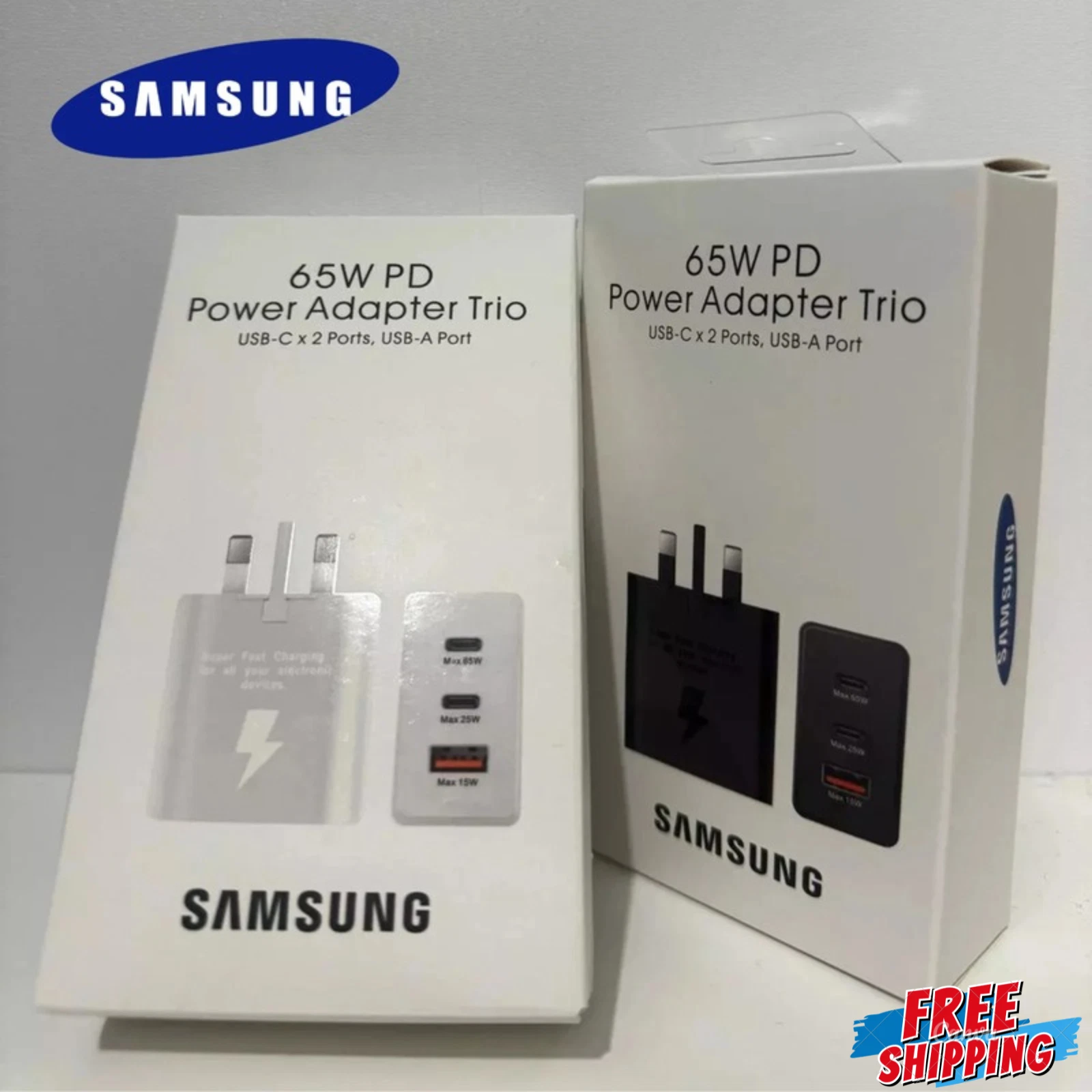 Samsung Super Fast Charging PD Adapter USB-C Wall Charger 25W 35W 45W 65W Power Adapter with Power Delivery Technology for Galaxy Smartphones, Tablets, Laptops, Earbuds and USB-C Compatible Devices  .
