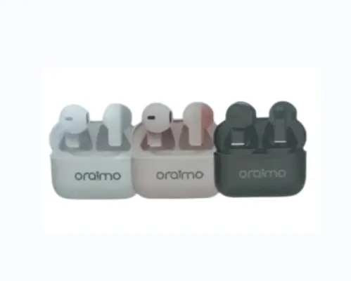 Oraimo Mini 5S Wireless Bluetooth Earbuds with Charging Case HD Sound Quality Pure Bass Audio Hands-Free Calling Voice Control Multi-Point Connection True Wireless Earphones for Android and iPhone   .