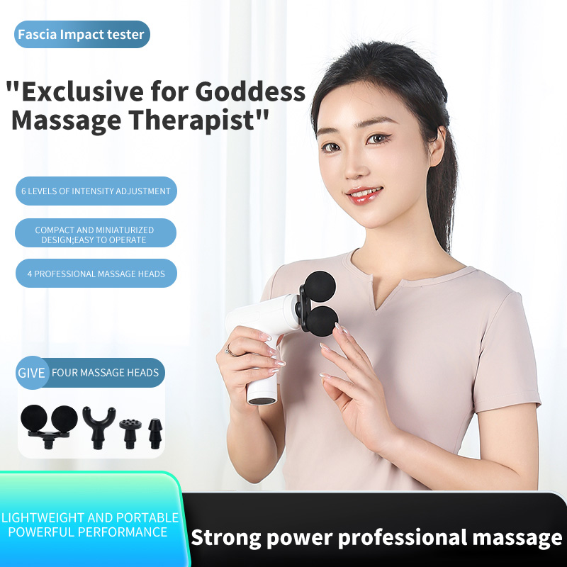 Portable Massage Gun Deep Tissue Muscle Massager with 4 Interchangeable Massage Heads USB Type C Rechargeable Handheld Body Massager for Back Neck Shoulders Arms Legs Fitness Recovery and Relaxation .