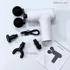Portable Massage Gun Deep Tissue Muscle Massager with 4 Interchangeable Massage Heads USB Type C Rechargeable Handheld Body Massager for Back Neck Shoulders Arms Legs Fitness Recovery and Relaxation .