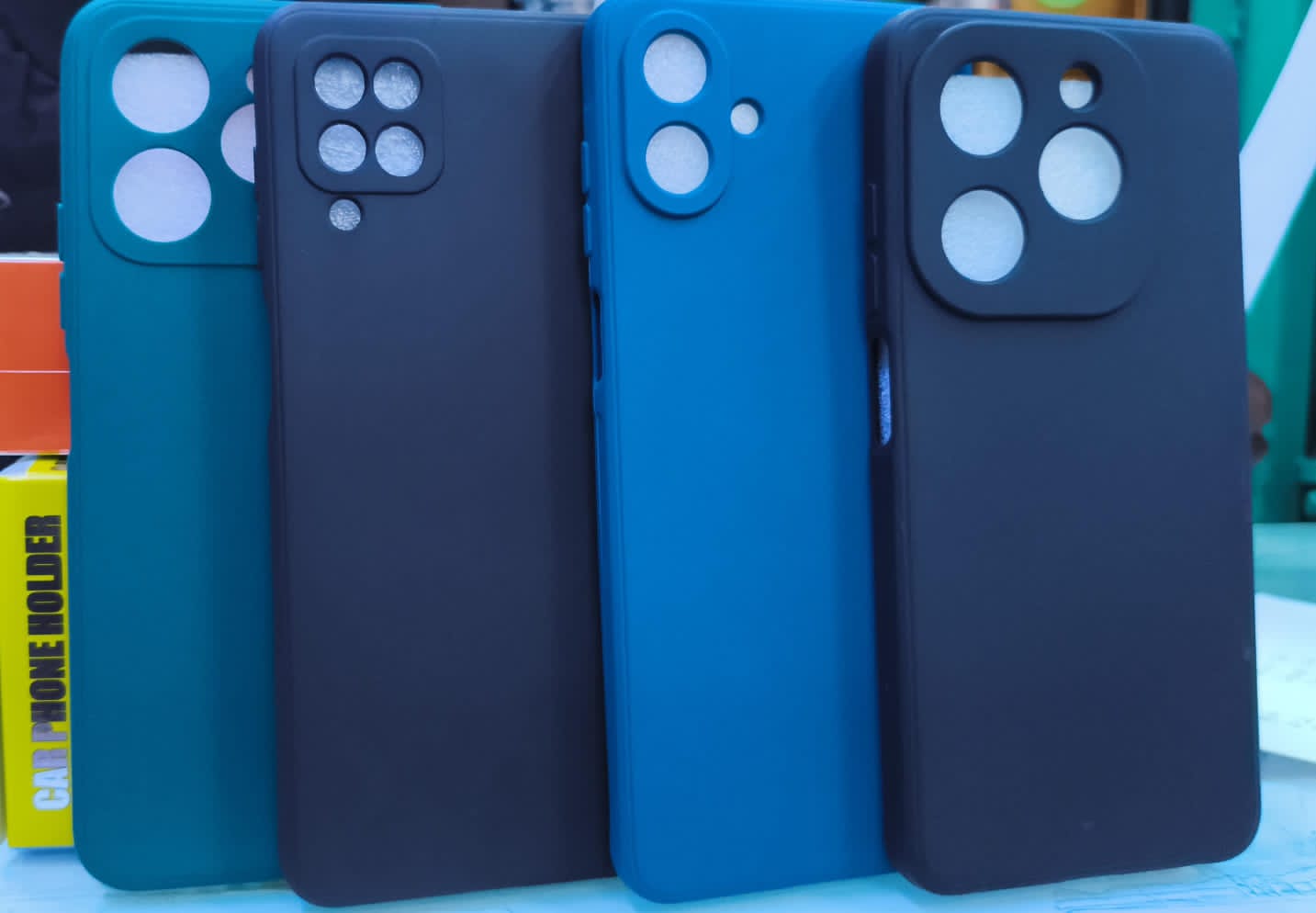 Luxury Soft Silicone Phone Case Shockproof Anti-Scratch Protective Back Cover Case for Samsung A series, Redmi, Tecno Pop, Tecno Camon, Tecno Spark, Infinix, Oppo, Vivo, Neon and Other Smartphones   .