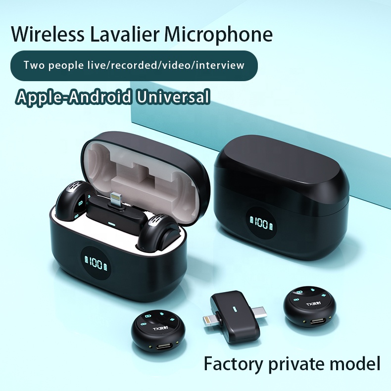 K31 Pro Wireless Lavalier Microphone 2.4G Noise Reduction Clip-On Mic for Android Type-C Smartphones Video Recording Live Streaming Podcast Interview Teaching Vlogging Content Creation               .