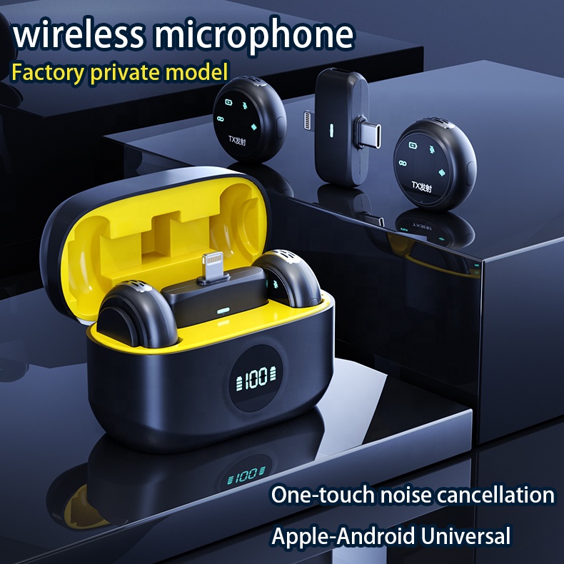 K31 Pro Wireless Lavalier Microphone 2.4G Noise Reduction Clip-On Mic for Android Type-C Smartphones Video Recording Live Streaming Podcast Interview Teaching Vlogging Content Creation               .
