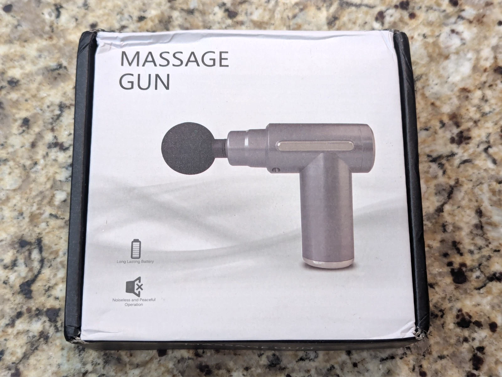Portable Massage Gun Deep Tissue Muscle Massager Rechargeable Handheld deep Body Massage Device with 4 Interchangeable Massage Heads for Neck Back Shoulders Arms Legs Fitness Recovery and Relaxation.