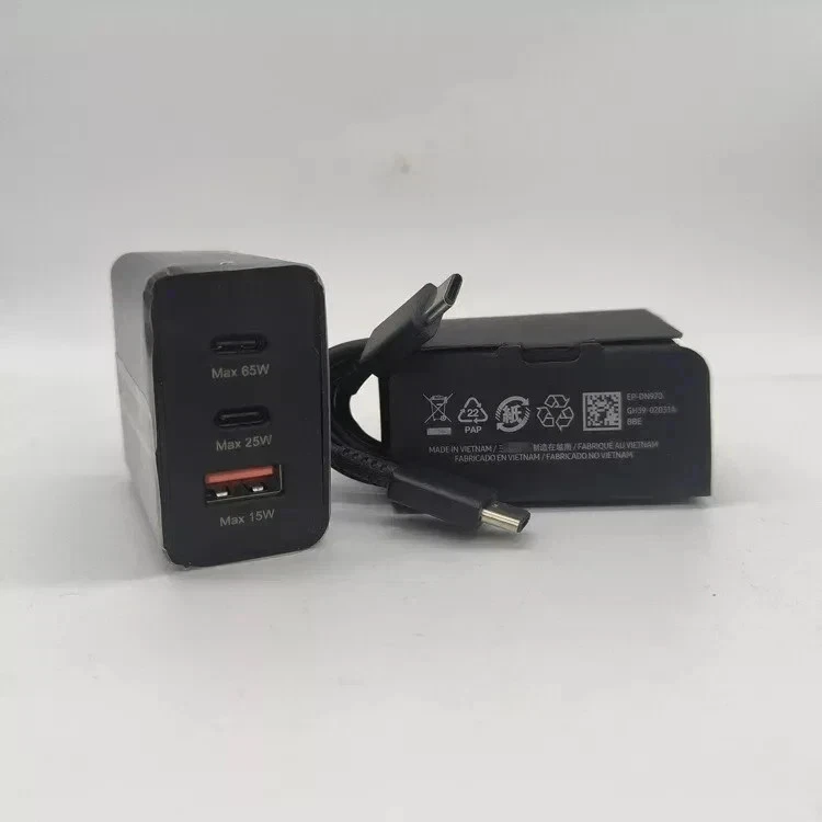 Samsung Super Fast Charging PD Adapter USB-C Wall Charger 25W 35W 45W 65W Power Adapter with Power Delivery Technology for Galaxy Smartphones, Tablets, Laptops, Earbuds and USB-C Compatible Devices  .