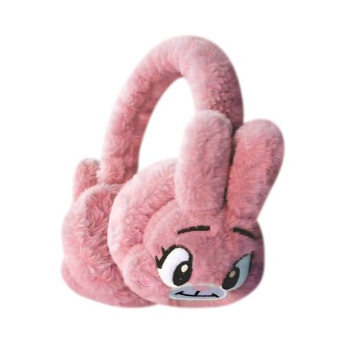 WBK865 Plush Wireless Bluetooth Headphones for girls,Cute Bunny Rabbit Soft Plush Headset, Bluetooth 5.3 Stereo Sound, HD Voice, Large Battery, Adjustable Over-Ear Wireless Headphones for Music,travel