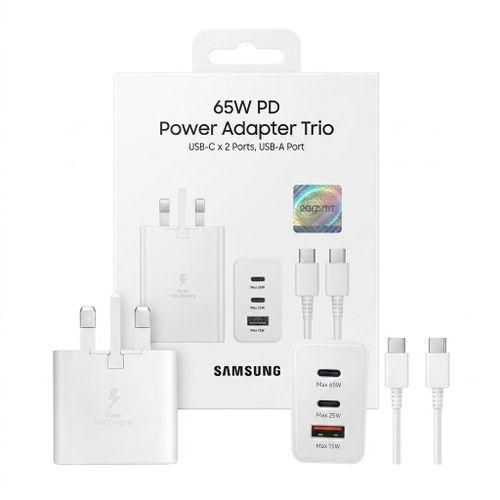 Samsung Super Fast Charging PD Adapter USB-C Wall Charger 25W 35W 45W 65W Power Adapter with Power Delivery Technology for Galaxy Smartphones, Tablets, Laptops, Earbuds and USB-C Compatible Devices  .
