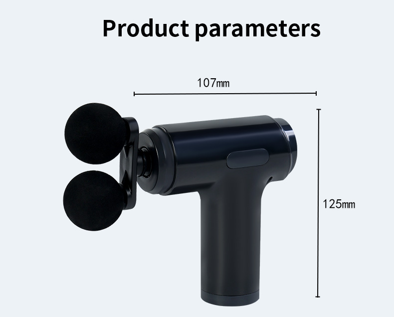 Portable Massage Gun Deep Tissue Muscle Massager with 4 Interchangeable Massage Heads USB Type C Rechargeable Handheld Body Massager for Back Neck Shoulders Arms Legs Fitness Recovery and Relaxation .