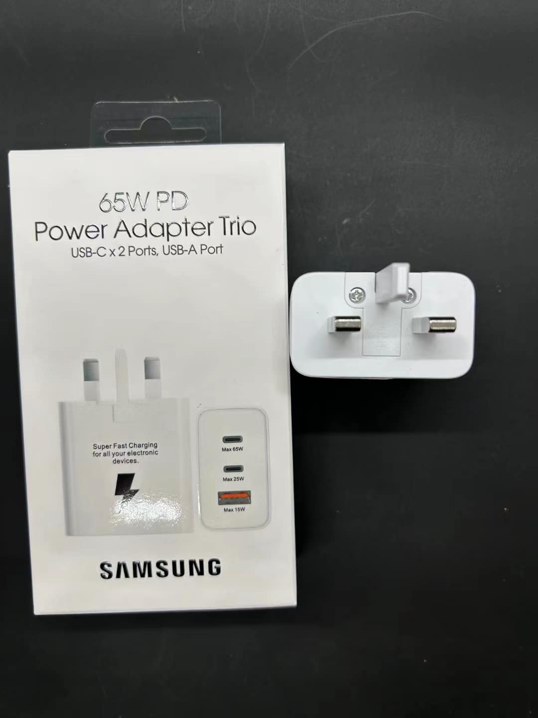 Samsung Super Fast Charging PD Adapter USB-C Wall Charger 25W 35W 45W 65W Power Adapter with Power Delivery Technology for Galaxy Smartphones, Tablets, Laptops, Earbuds and USB-C Compatible Devices  .
