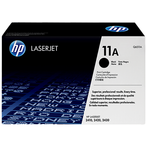 HP 11A Black LaserJet Toner Cartridge (Q6511A)