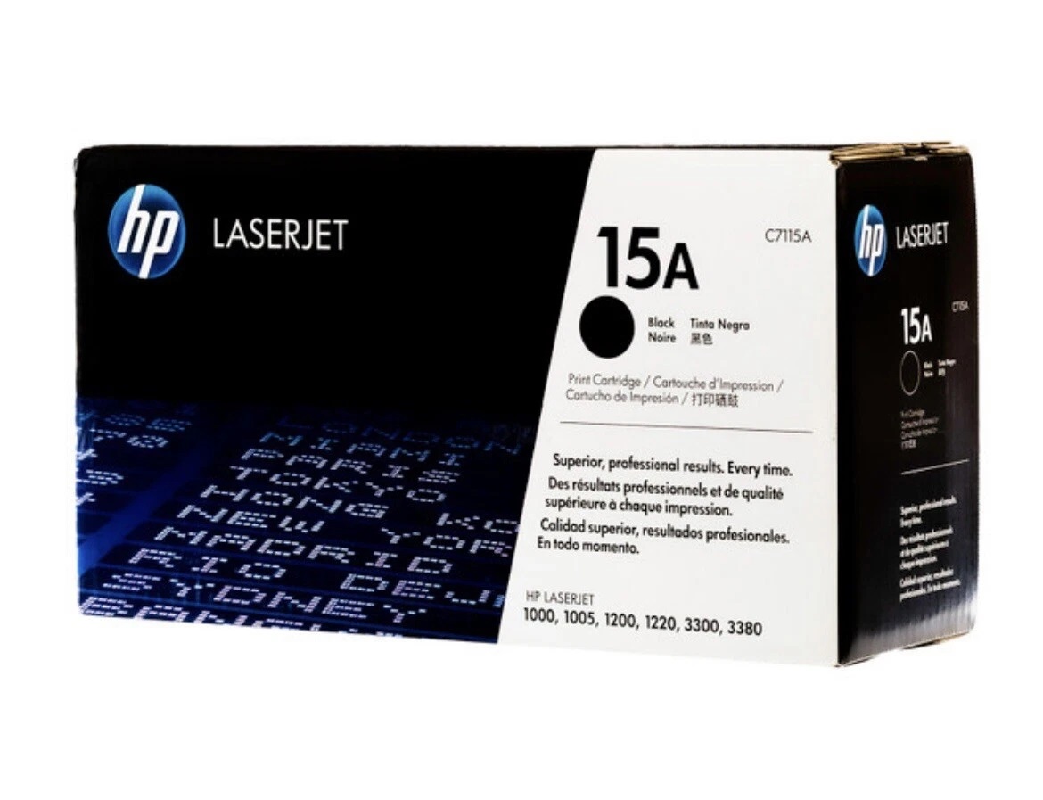 HP 15A Black LaserJet Toner Cartridges (C7115A)