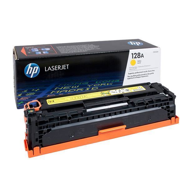 HP 128A Yellow LaserJet Toner Cartridge (CE322A)