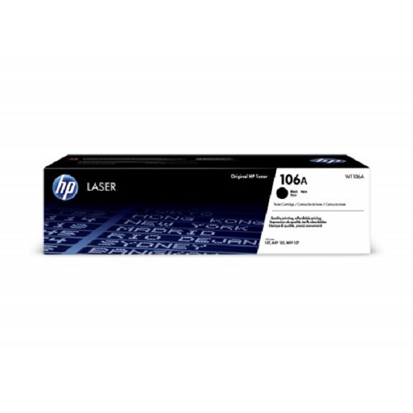 HP 106A  Black LaserJet Toner Cartridges (W1106A)