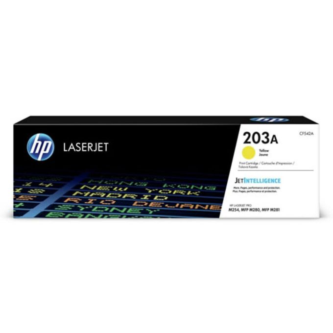 HP 203A Yellow LaserJet Toner Cartridge (CF542A)