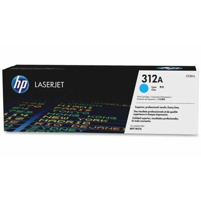 HP 312A Cyan LaserJet Toner Cartridge (CF381A)