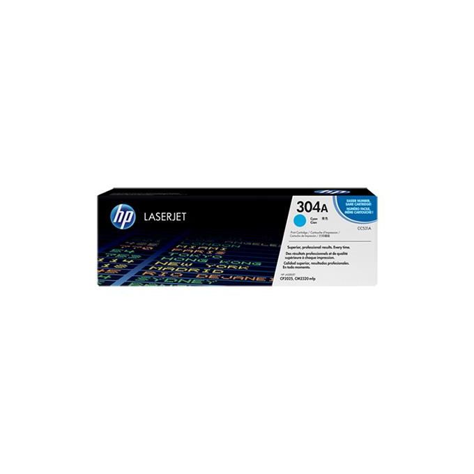 HP 304A Cyan LaserJet Toner Cartridge (CC531A)