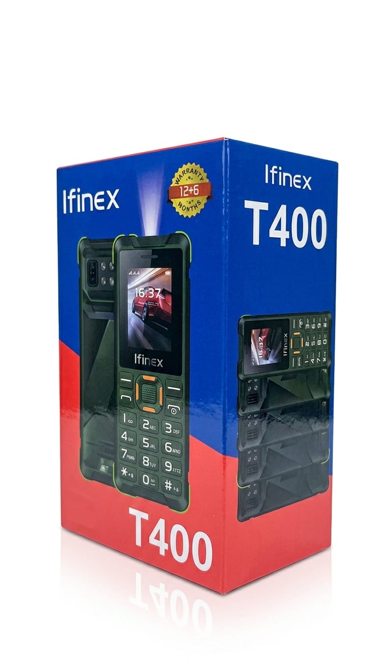 PROMOTION! Ifinex T400 TRIPLE SIM CARD FEATURE PHONE WITH Bluetooth / Wireless FM / SD Card Slot kabambe / katululu / mulika mwizi / button feature phone