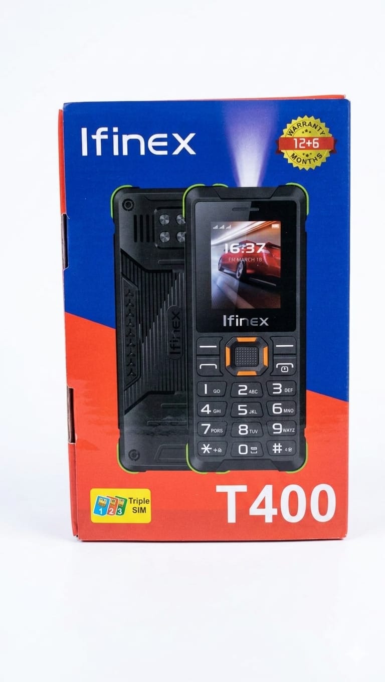 PROMOTION! Ifinex T400 TRIPLE SIM CARD FEATURE PHONE WITH Bluetooth / Wireless FM / SD Card Slot kabambe / katululu / mulika mwizi / button feature phone