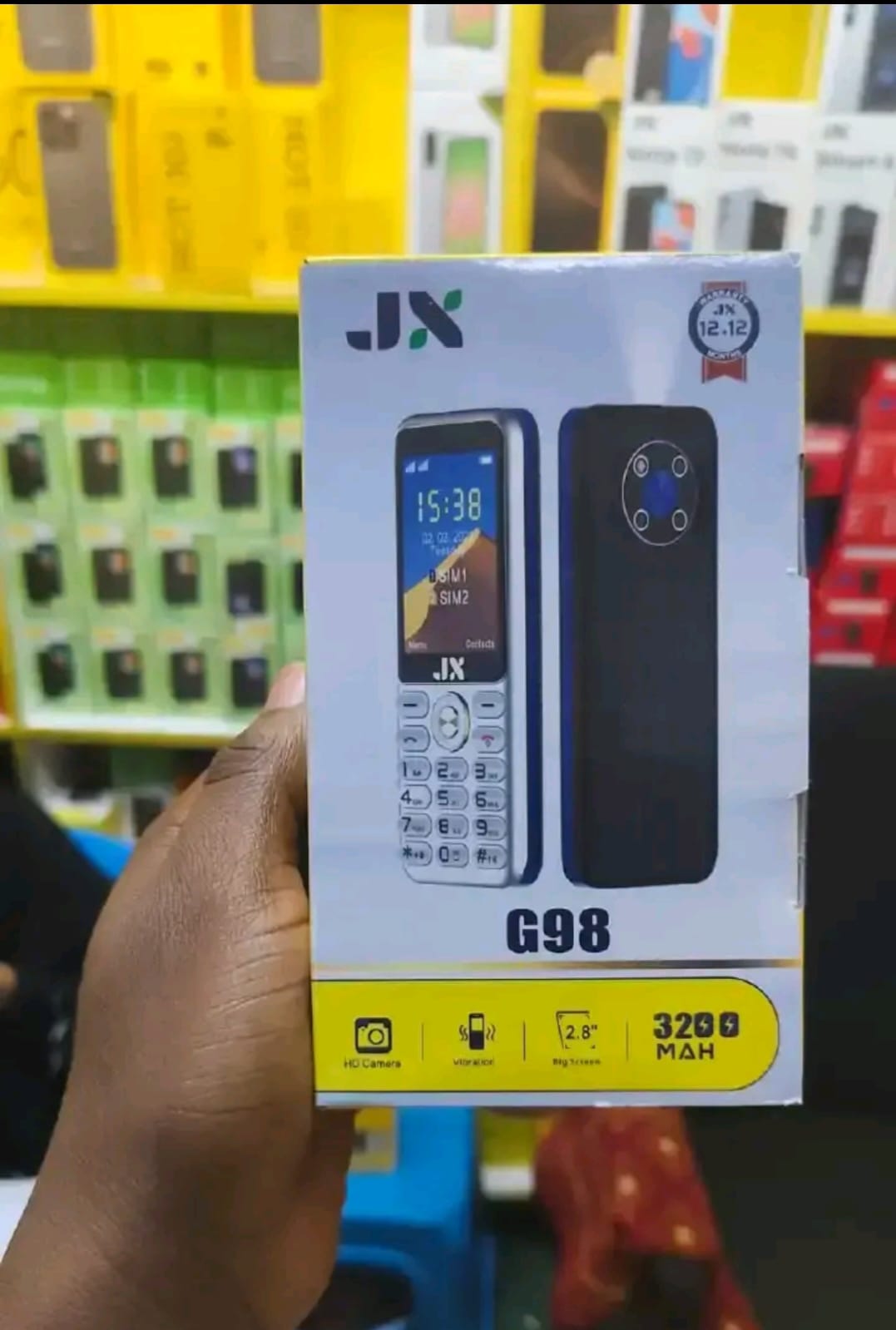 LIMITED DISCOUNT !!! BRAND NEW JX G98 Feature Phone | 2.8" Big Screen | 3200mAh Big Battery | Dual SIM Powerful Keypad Phone - Loud Speaker, Big Screen, Wireless FM & Torch