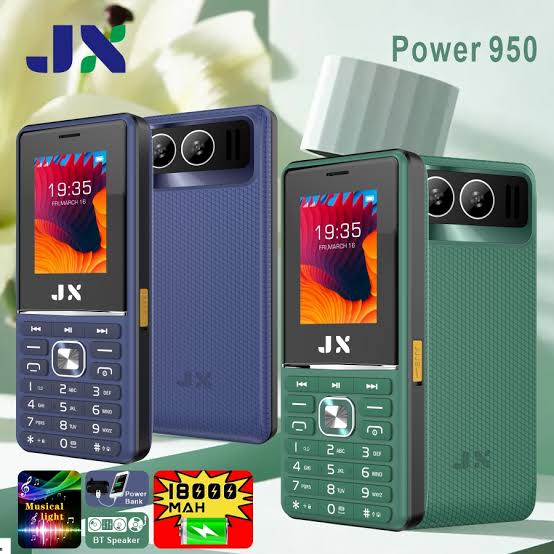 BRAND NEW !!!  JX POWER 950 (Powerhouse Feature Phone)JX Power 950 Feature Phone | 18000mAh Battery power bank feature, loud Bluetooth speaker & bright torch. ultimate powerhouse feature phone!