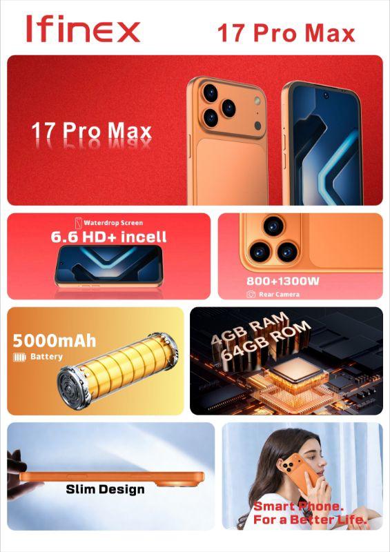 SUPERSALE DEALS🔥BRAND NEW Ifinex 17 PRO MAX  64GB ROM+4GB RAM BIG BATTERY 5000MAH SCREEN 6.6’’ HD+INCELL FACE UNLOCK ANDROID