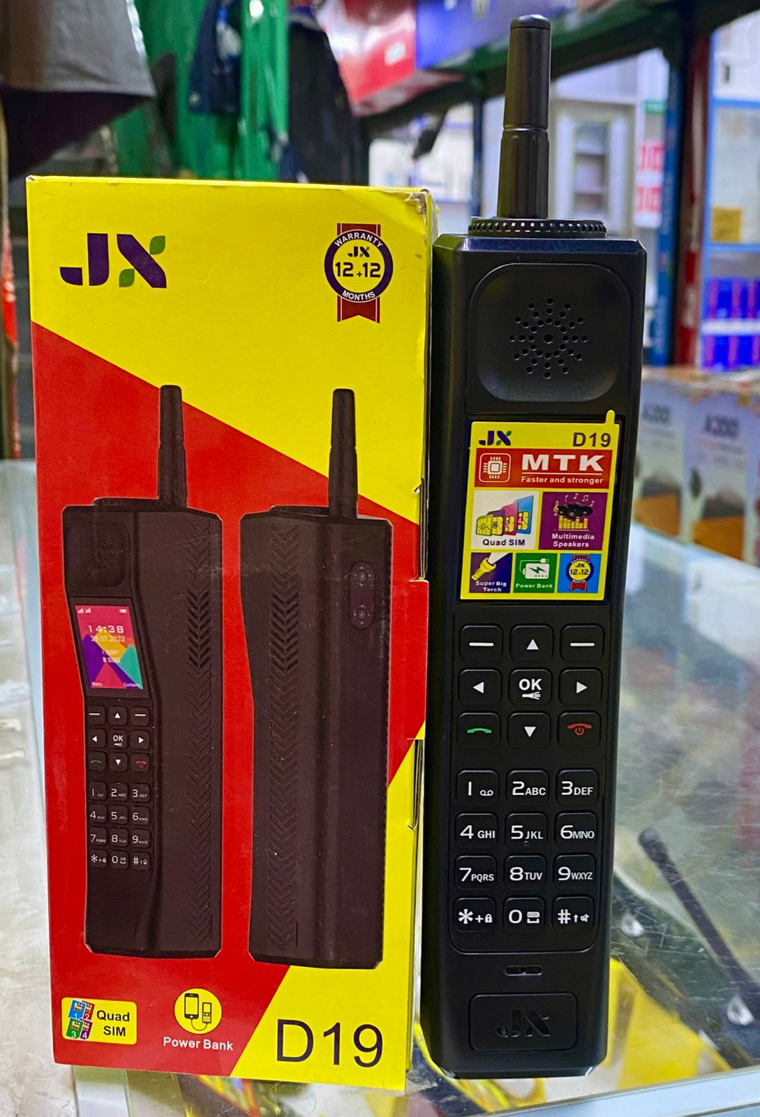 [NEW ARRIVAL!!!]BRAND NEW JX D19 QUAD SIM POWER BANK PHONE 1.77 inch Display 7200mAh Buletooth Vibrator/Wireless FM/ MP3/MP4/ Big Torch/ Auto callrecording/Power Bank Cell Feature Phone