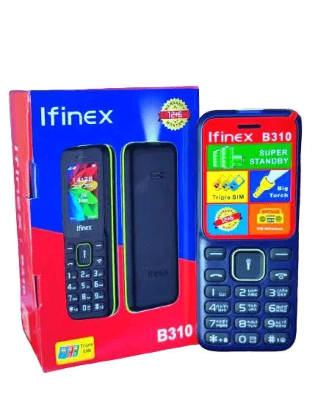 LIMITED DISCOUNT 🔥🔥🔥🔥 BRAND NEW B310 TRIPLE SIM CARD FEATURE PHONE WITH Bluetooth /Wireless FM/SD Slot kabambe/katululu/mulika mwizi/button feature phone