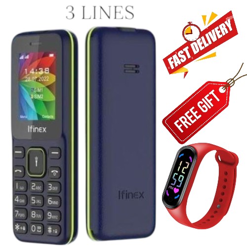 LIMITED DISCOUNT 🔥🔥🔥🔥 BRAND NEW B310 TRIPLE SIM CARD FEATURE PHONE WITH Bluetooth /Wireless FM/SD Slot kabambe/katululu/mulika mwizi/button feature phone