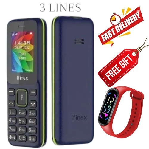 LIMITED DISCOUNT 🔥🔥🔥🔥 BRAND NEW B310 TRIPLE SIM CARD FEATURE PHONE WITH Bluetooth /Wireless FM/SD Slot kabambe/katululu/mulika mwizi/button feature phone