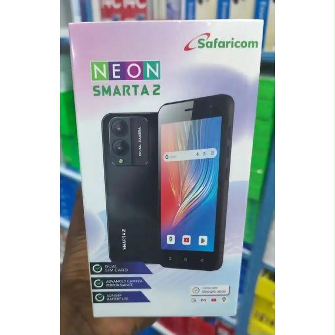 Neona smarta 2 ,4g network,32gb with 2ram ,dual sim support,,8mp rear camera 
 2mo front camera,3300mah capacity battery 🔋🔋 
Support fast charging power,5.0 inch screen display