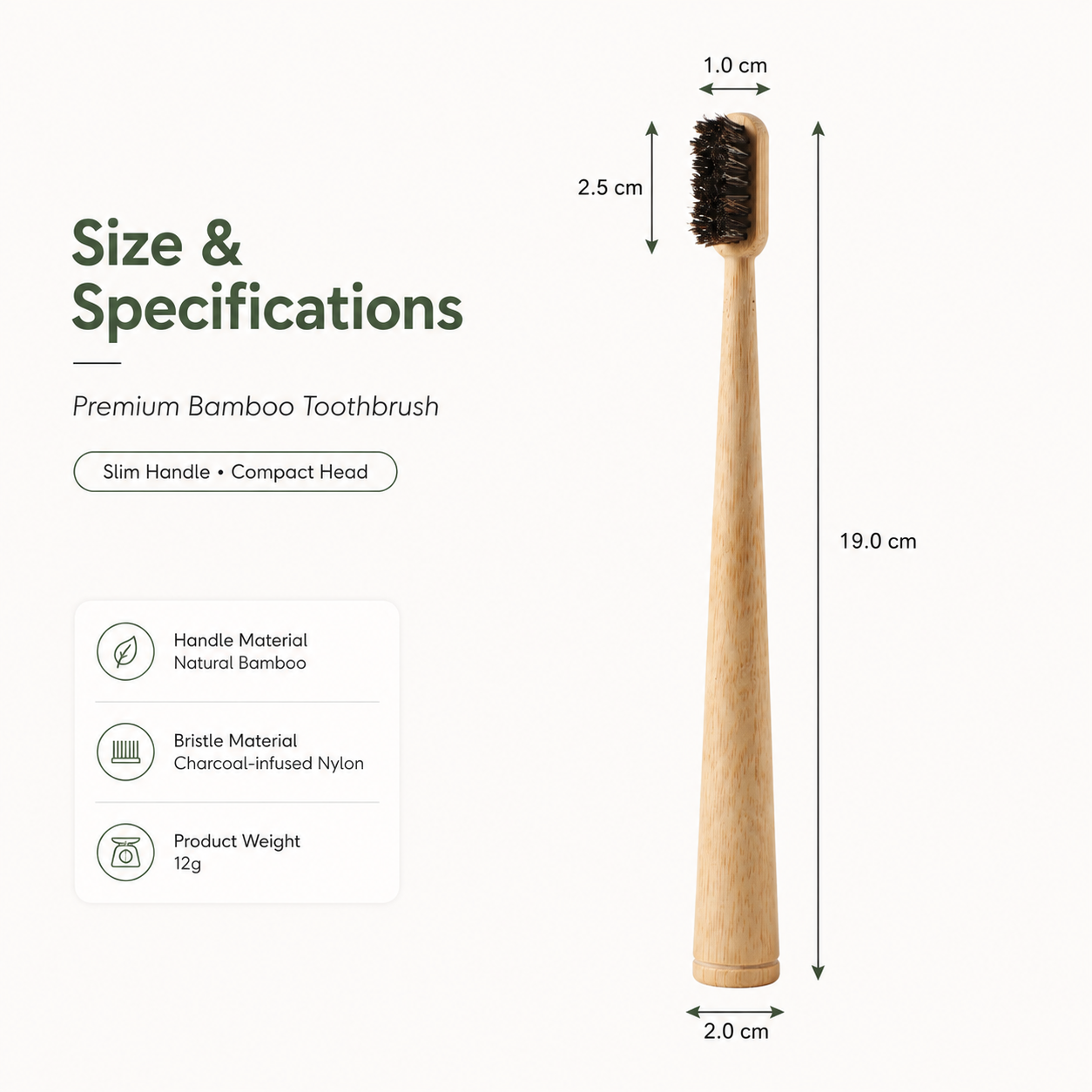 2PCS Premium Bamboo Toothbrush Set with Travel Cases Natural Wooden Tooth Brush Soft & Charcoal Bristles Eco Friendly Portable Oral Care for Home Travel