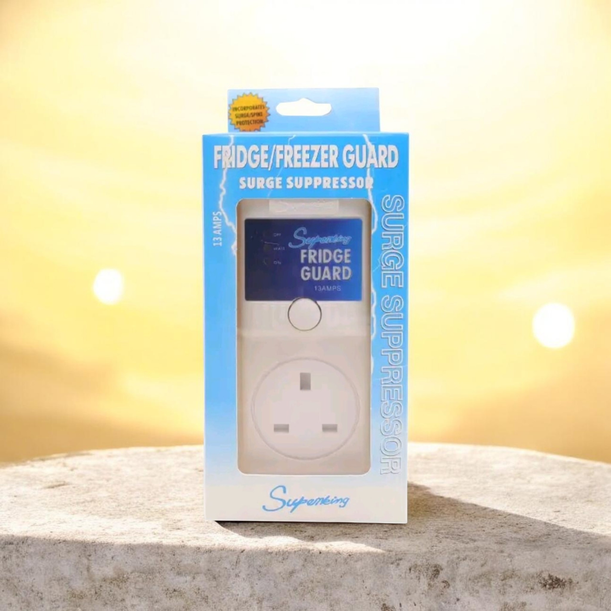 NEW ARRIVAL Fridge Guard 13A protector Superking Fridge Guard Low Voltage Stabilizer Surge Protector Voltage Protector for Home Appliances Tv GuardTV/DVD Guard