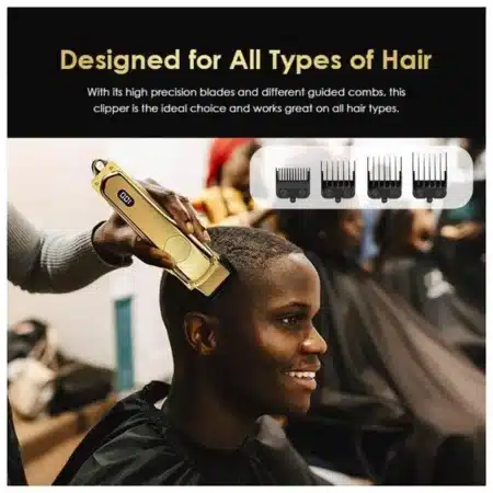 Oraimo Smart Clipper 2 Gold Professional Hair Clipper OPC-CL30G- Professional and Powerful | Ultra Double Blades | Super Powerful Monitor | Smart Digital Display