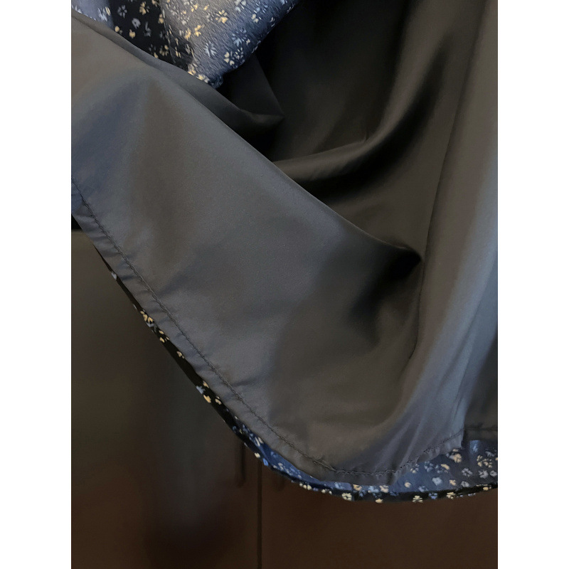 Irregular fish tail skirt with five line edging for women in summer, slim mid length skirt, fashionable and versatile commuting skirt for women
